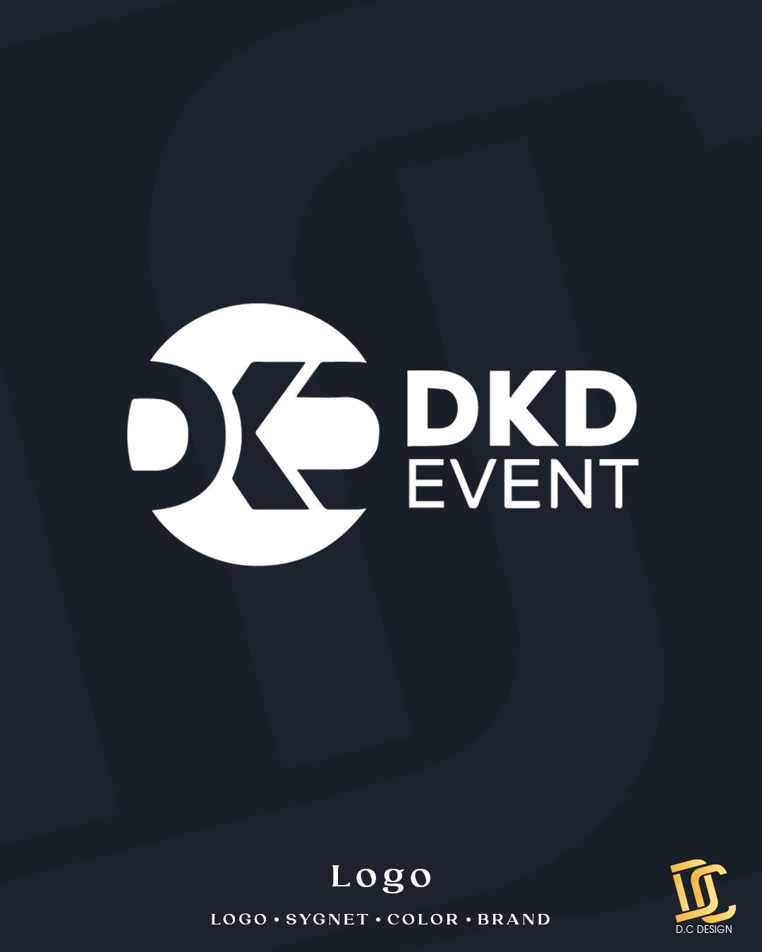Logo dla firmy dkd event projekt logo